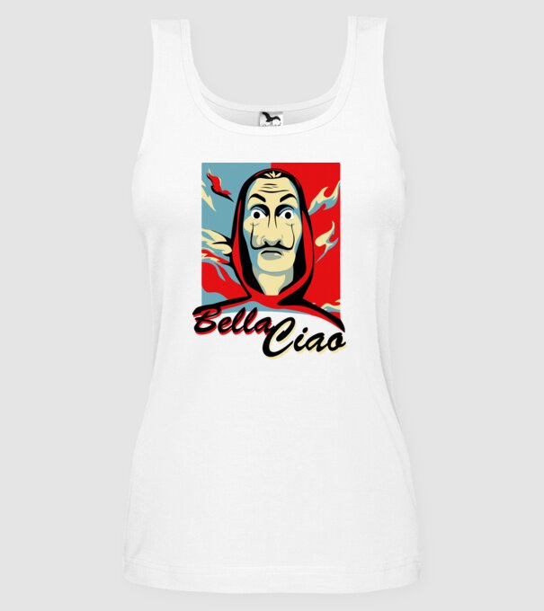 obey bella ciao model alb pe tricou