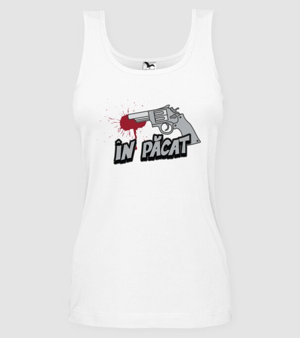 în păcat model alb pe tricou