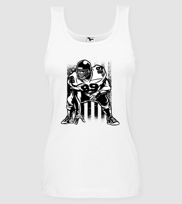 PLAYER model alb pe tricou
