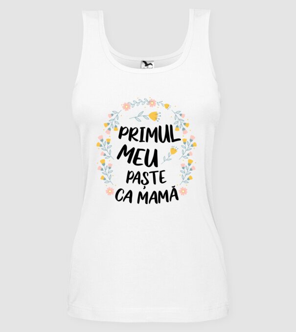 Primul meu Paște ca mamă model alb pe tricou