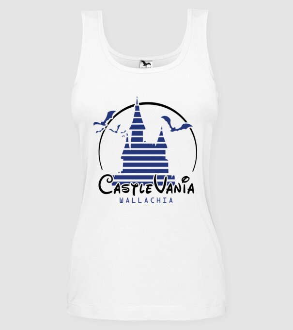 România CastleVania model alb pe tricou