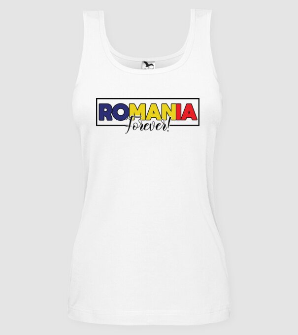 Romania forever model alb pe tricou