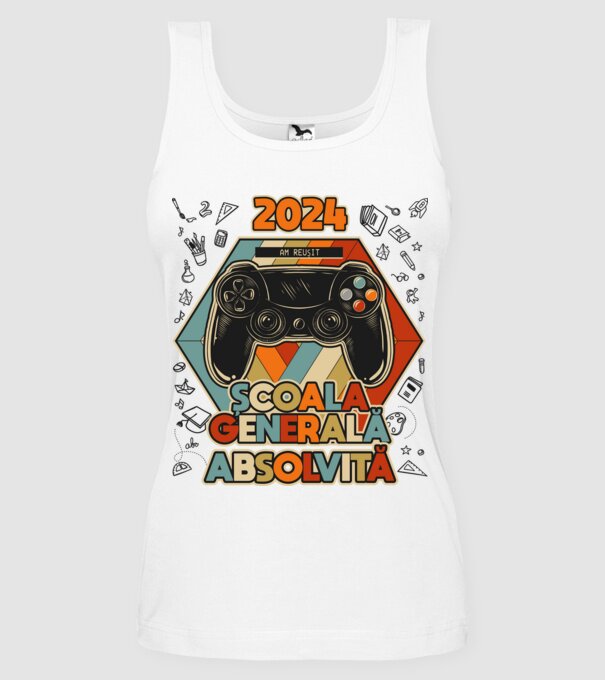 școala generală școala generală model alb pe tricou