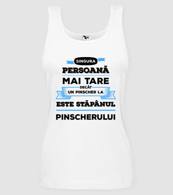 singura persoană mai tare decât un Husky este stăpânul Husky-ului model alb pe tricou