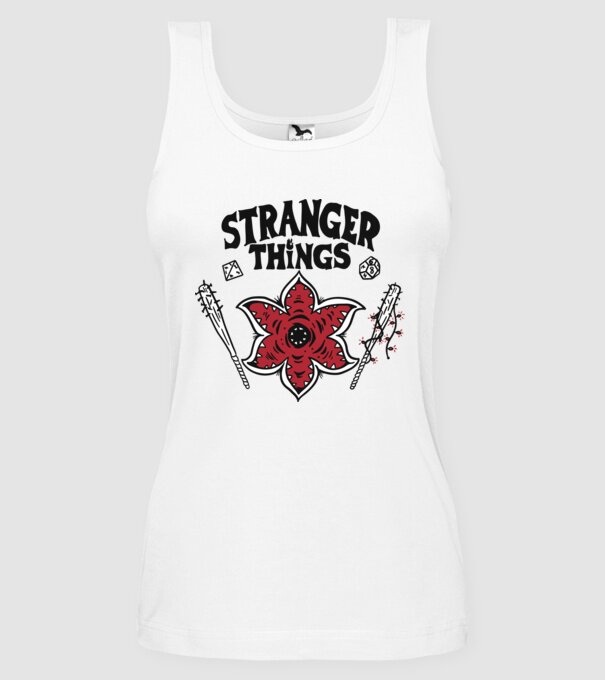 stranger things demogorgon head2 model alb pe tricou