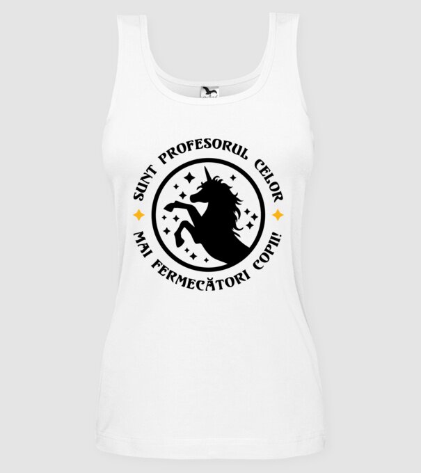 Sunt profesorul celor mai fermecători copii model alb pe tricou