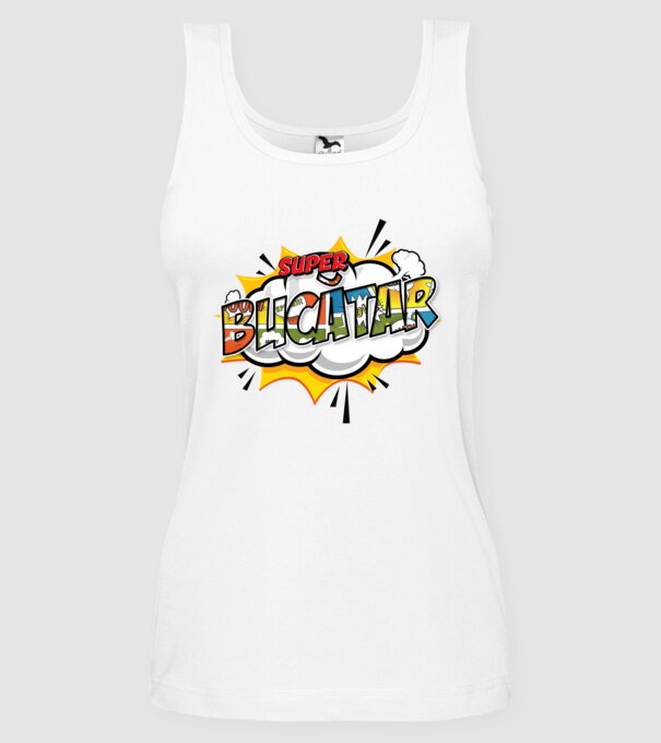 Super Bucătar model alb pe tricou