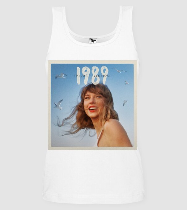 Taylor Swift cover model alb pe tricou