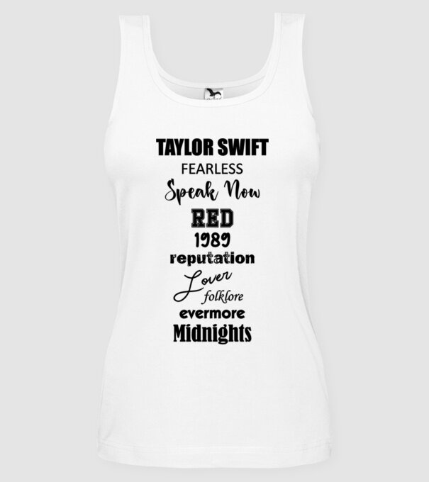 Taylor Swift Eras model alb pe tricou