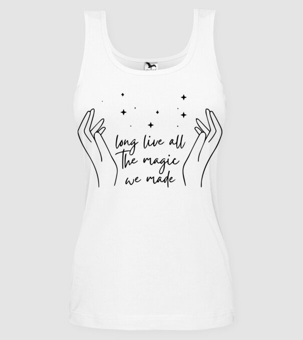 Taylor Swift long live all the magic we made model alb pe tricou
