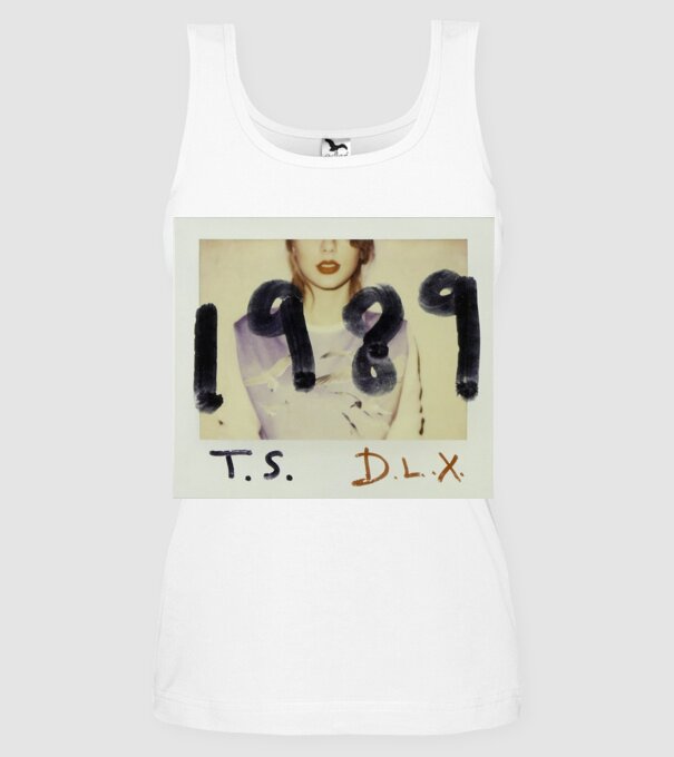 Taylor Swift polaroid model alb pe tricou