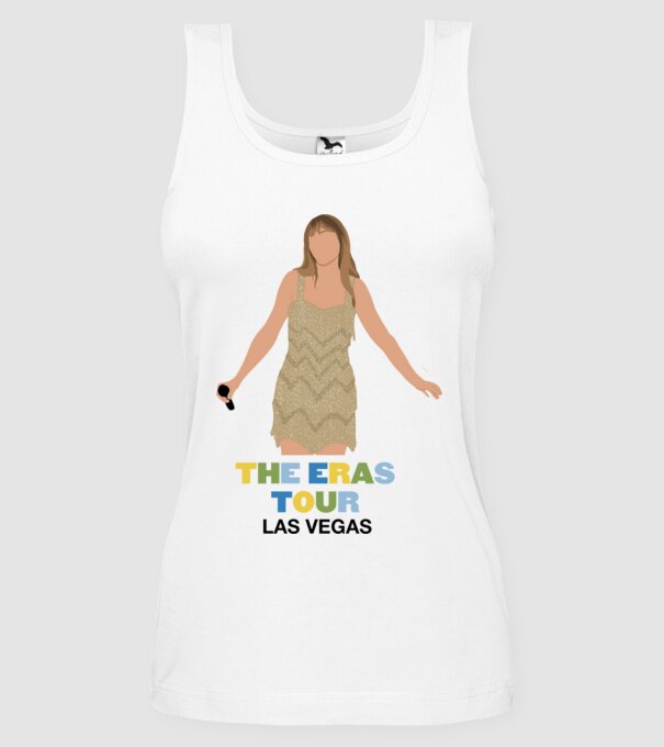Taylor Swift The Eras Tour Las Vegas model alb pe tricou