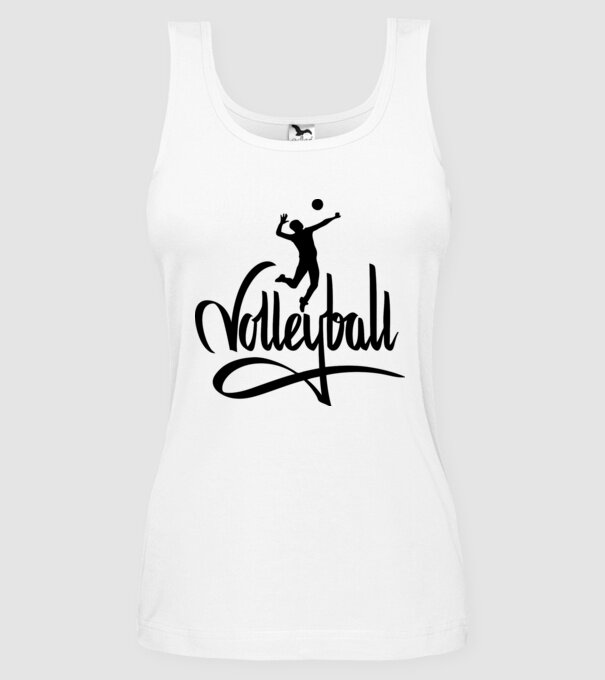Text Volei pentru tricou model alb pe tricou