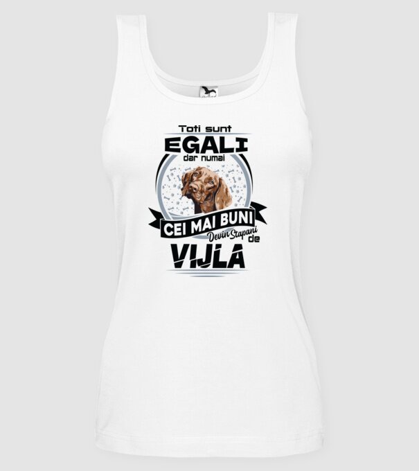 Toți sunt egali, dar numai cei mai buni devin stăpâni de vijla model alb pe tricou