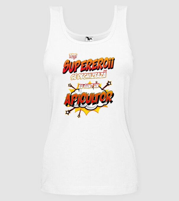Toți supereroii se deghizează, eu sunt un apicultor model alb pe tricou