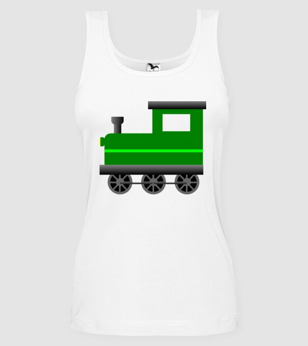 Trenuri model alb pe tricou