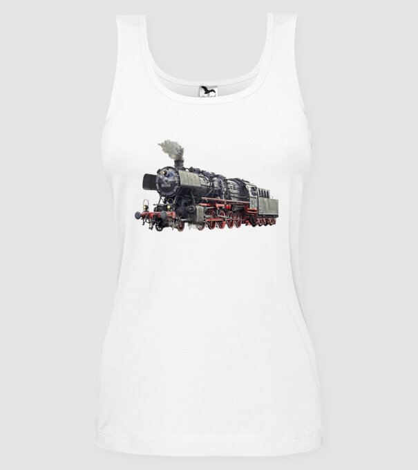 Trenuri model alb pe tricou