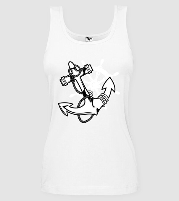 Vapoare model alb pe tricou
