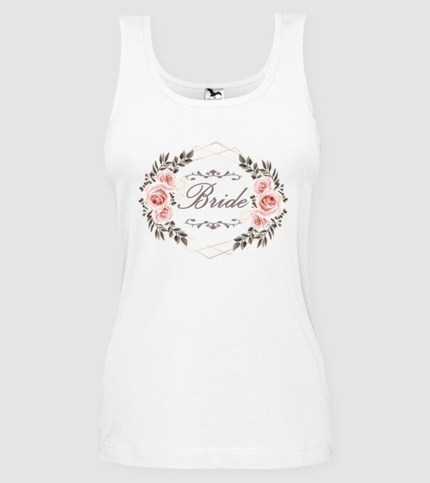 Vintage Bride model alb pe tricou