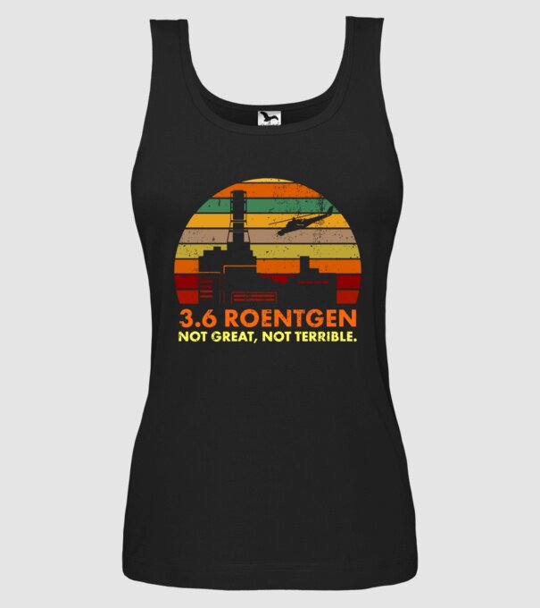 3.6 roentgen model negru pe tricou