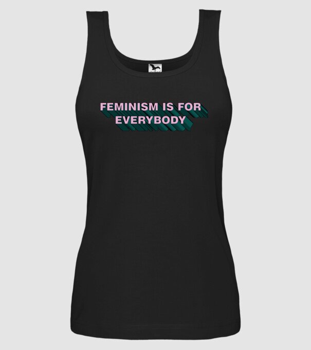 Feminismul este pentru toată lumea model negru pe tricou