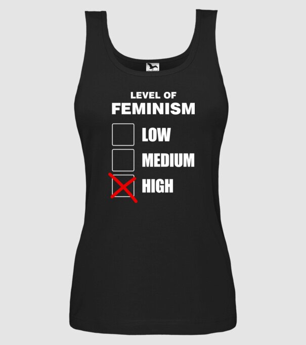 Nivelurile feminismului model negru pe tricou