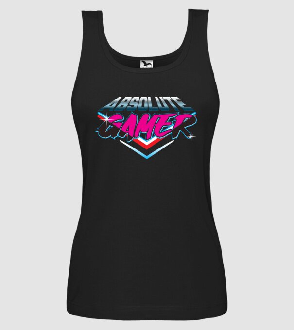Absolute Gamer model negru pe tricou