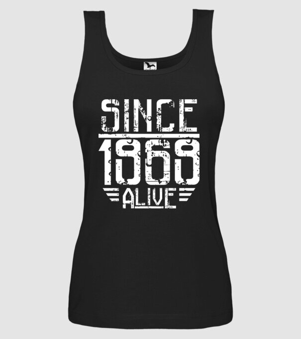Alive since 1969 model negru pe tricou