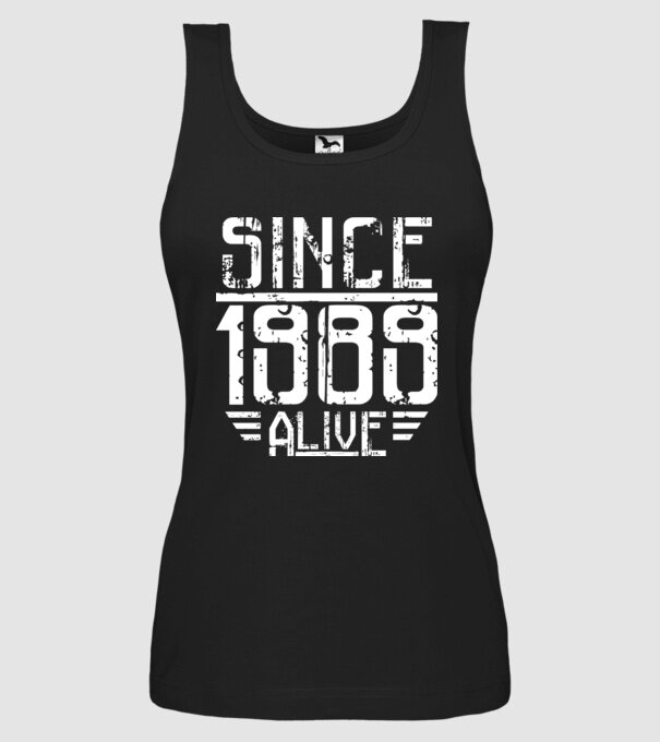 Alive since 1989 model negru pe tricou