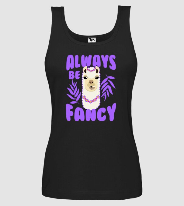 Always be fancy model negru pe tricou