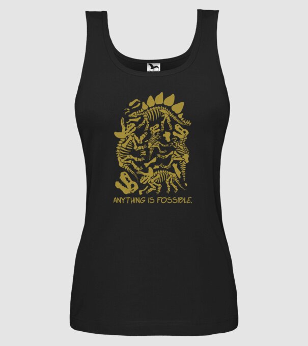 Anything is possible model negru pe tricou