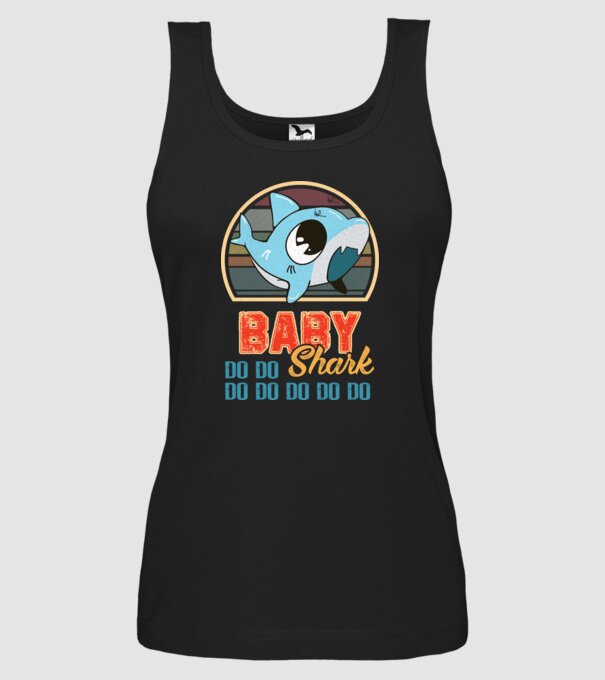 BabyBOY shark model negru pe tricou