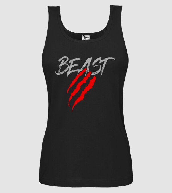 Beast model negru pe tricou