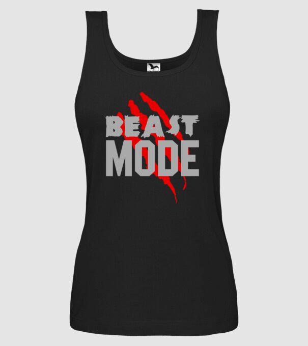 Beast mode model negru pe tricou