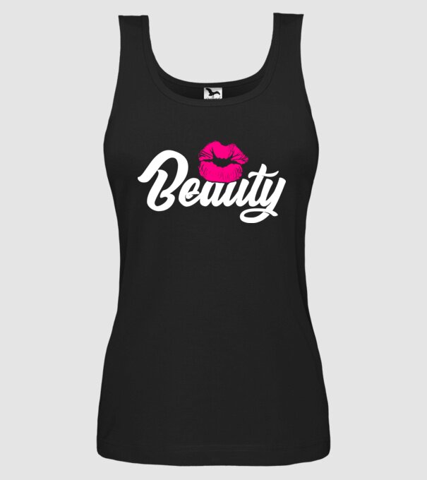 Beauty model negru pe tricou
