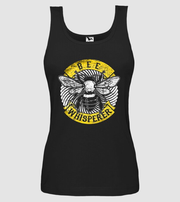 Bee Whisperer model negru pe tricou