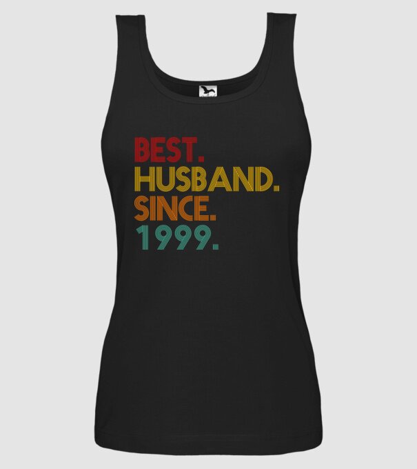 best husband since 1999 retro model negru pe tricou