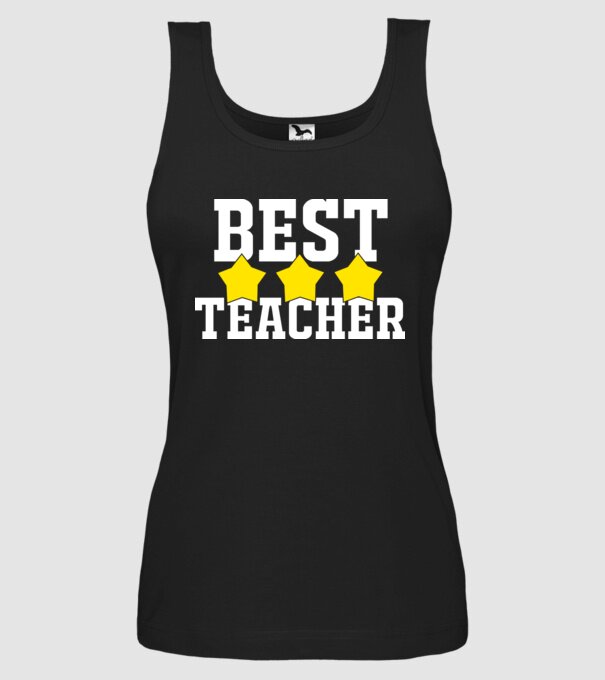 Best teacher model negru pe tricou