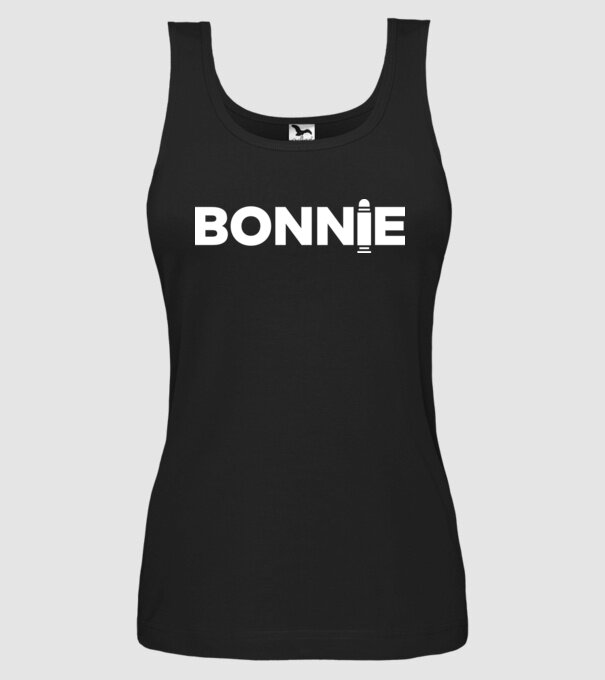 Bonnie és Clyde BONNIE model negru pe tricou