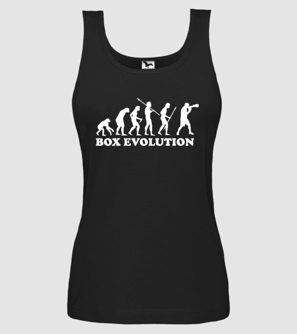 Box evolution model negru pe tricou