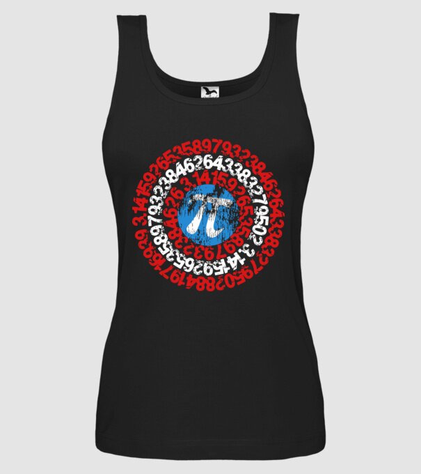Captain PI model negru pe tricou