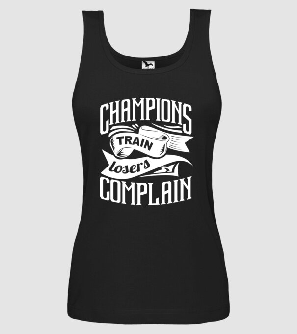 champions train model negru pe tricou