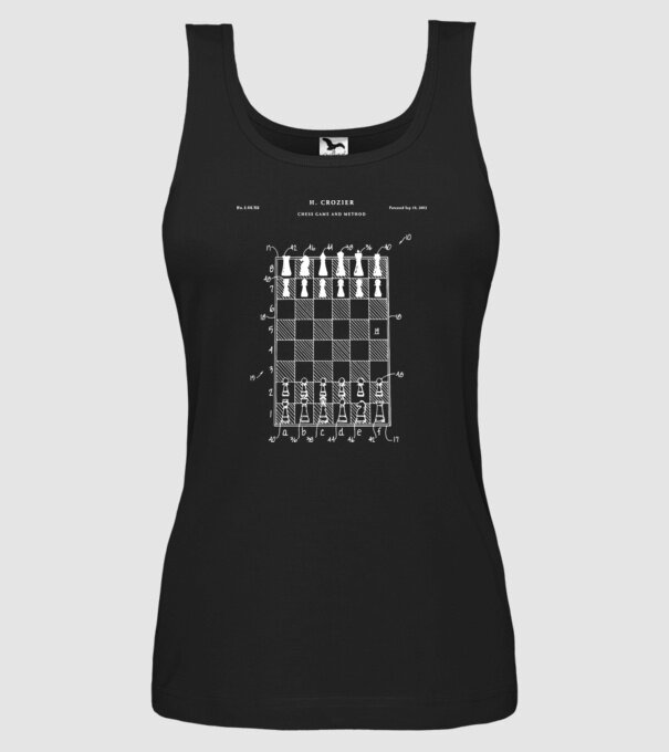 Chess Game method model negru pe tricou