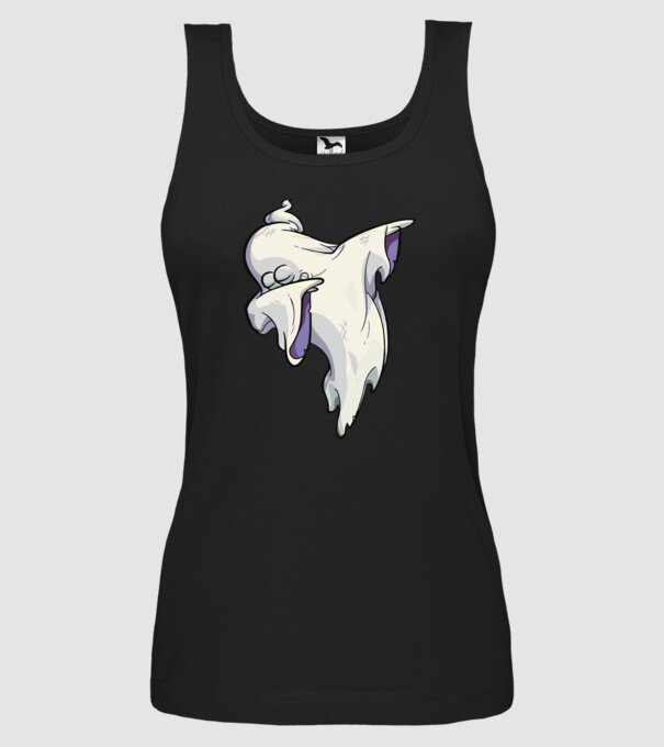 Dab ghost model negru pe tricou