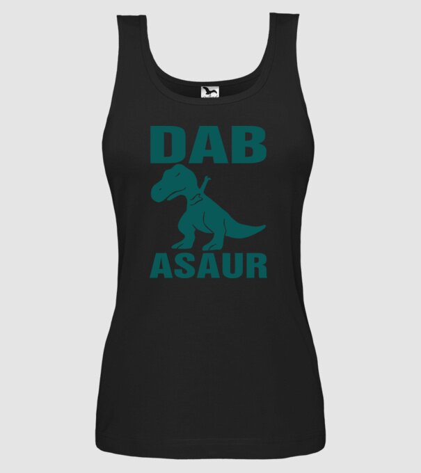 Dabasaur model negru pe tricou