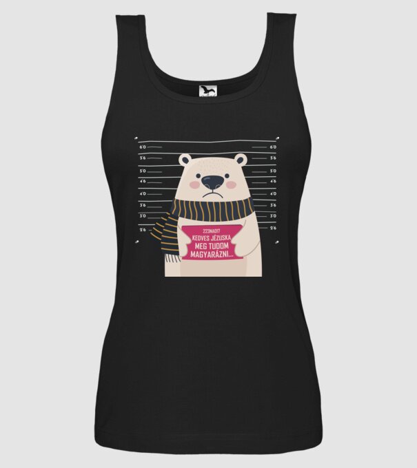 DearSanta model negru pe tricou