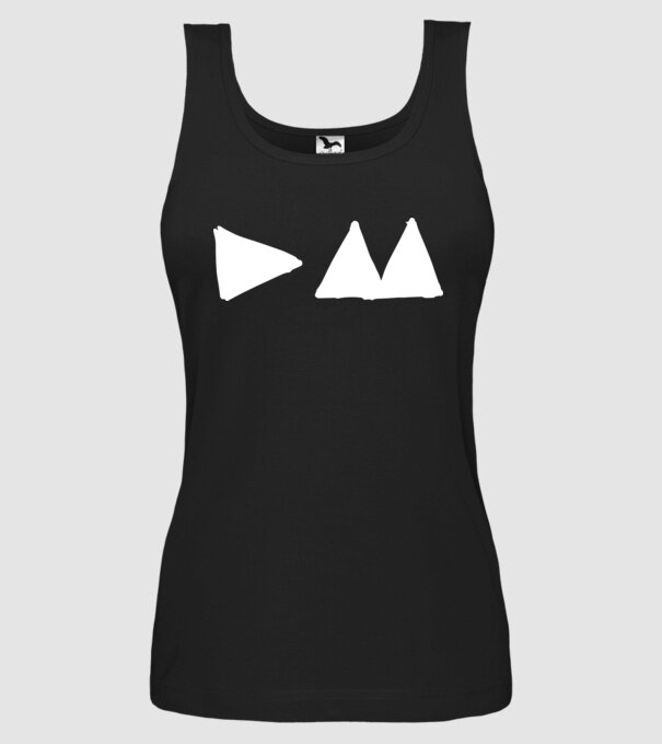 Depeche Mode triangle model negru pe tricou