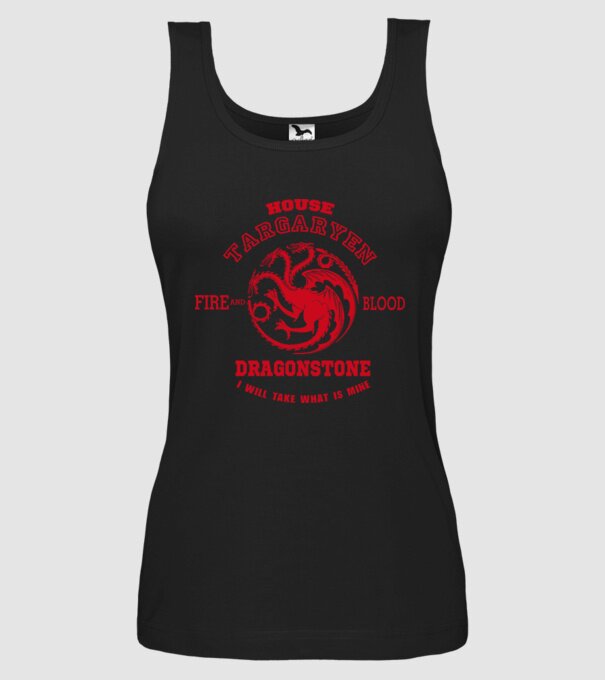 Dragonstone model negru pe tricou
