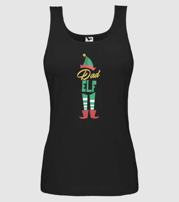 Elf family dad model negru pe tricou