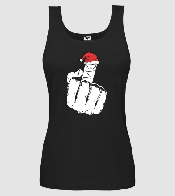 f u christmas model negru pe tricou